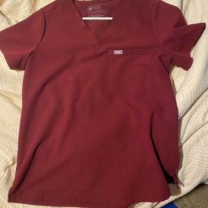 Figs Catarina top size M in burgundy